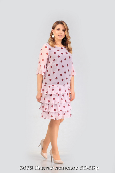 Платье Белтрикотаж 6679 розовый - фото 2