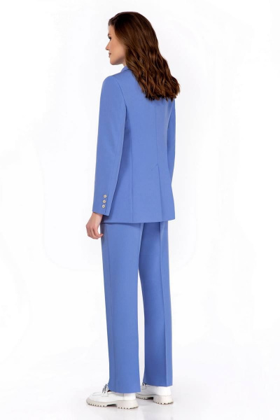 Блуза, брюки, жакет Olegran 4008 ярко-синий - фото 3