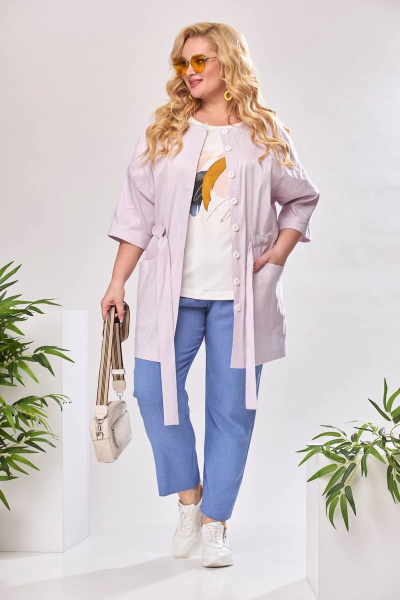 Блуза, брюки, жакет Romanovich Style 3-2377 розовый - фото 2