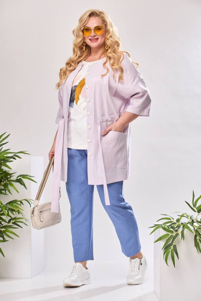 Блуза, брюки, жакет Romanovich Style 3-2377 розовый - фото 1