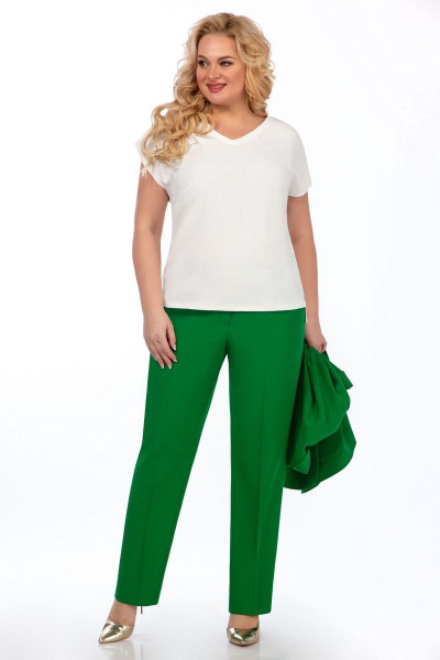 Блуза, брюки, жакет Элль-стиль 2197 зеленый - фото 6