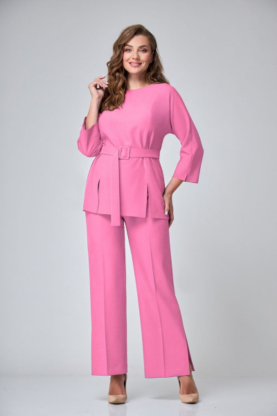 Блуза, брюки Мишель стиль 1073-1 розовый - фото 1