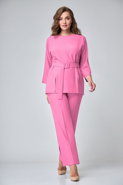 Блуза, брюки Мишель стиль 1073-1 розовый - фото 5