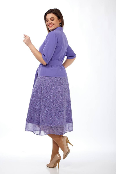 Жакет, юбка Lady Style Classic 2670/4 сиреневые_тона - фото 4