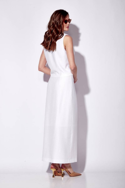 Топ, юбка Viola Style 2711 белый - фото 4