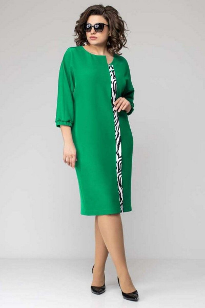 Платье EVA GRANT 7095 зелень - фото 2