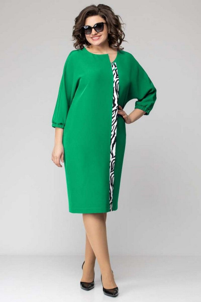 Платье EVA GRANT 7095 зелень - фото 1