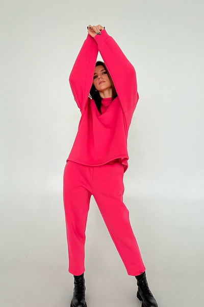 Брюки, джемпер i3i Fashion 404/1 розово-лососевый - фото 5