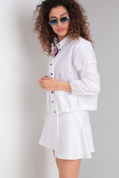 Блуза, юбка DOGGI 1617/1 белый - фото 8