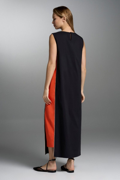 Платье VI ORO VR-1002 черный,
оранжевый - фото 4