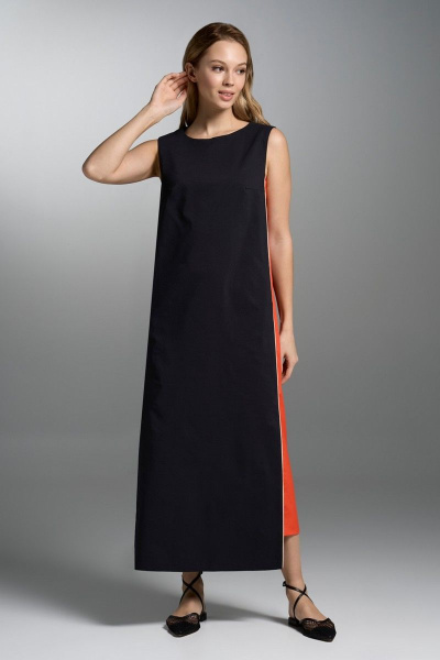 Платье VI ORO VR-1002 черный,
оранжевый - фото 2
