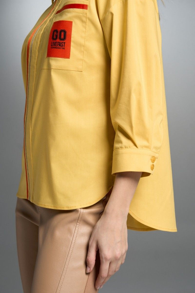 Блуза VI ORO VR-1023 желтый - фото 5