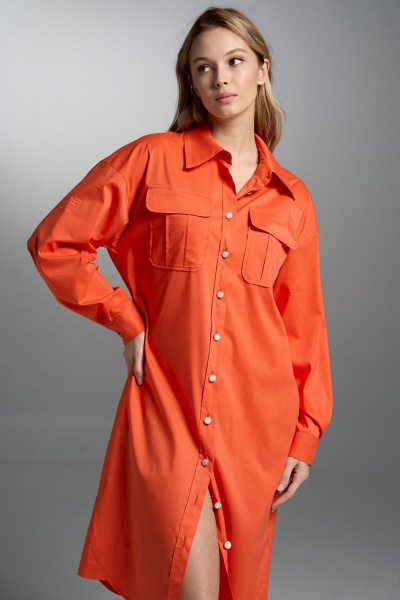 Платье VI ORO VR-1033 оранжевый - фото 3