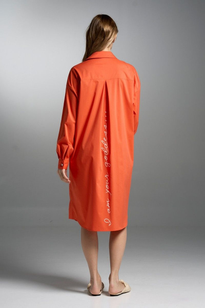 Платье VI ORO VR-1033 оранжевый - фото 2