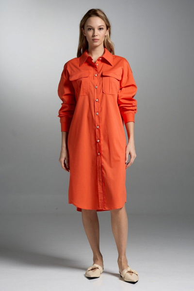 Платье VI ORO VR-1033 оранжевый - фото 1