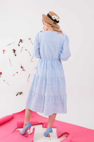 Платье NikVa 260-1 голубой - фото 7