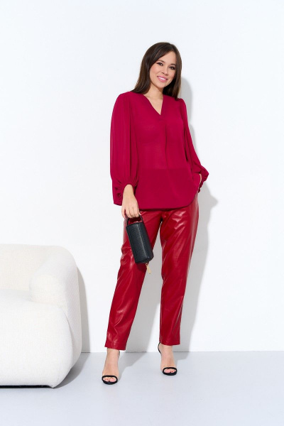 Блуза, брюки Anastasia 967 красный - фото 1
