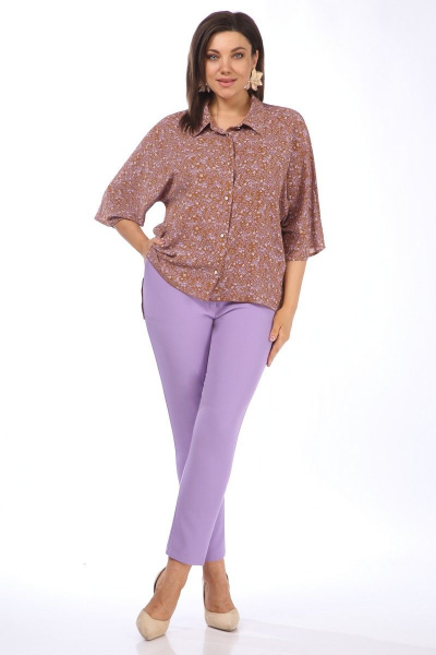 Блуза, брюки Matini 1.1527 фиолет - фото 3