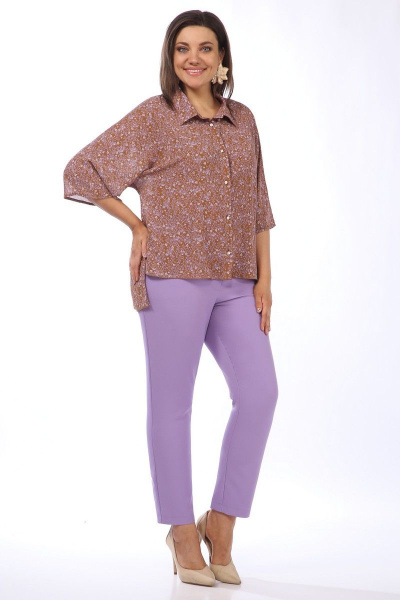 Блуза, брюки Matini 1.1527 фиолет - фото 2
