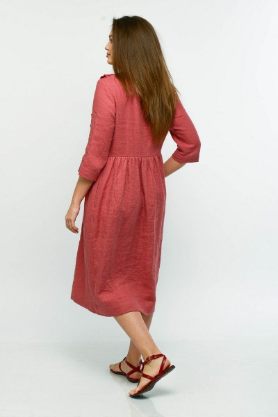 Платье MALI 420-106 лососево-красный - фото 11