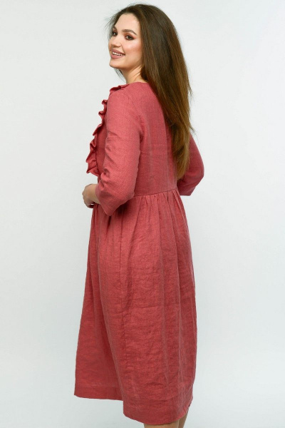 Платье MALI 420-106 лососево-красный - фото 12