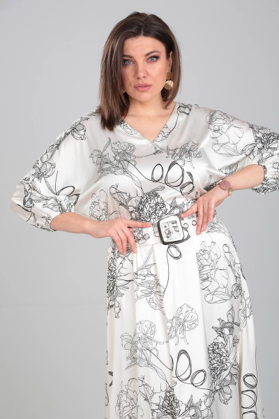 Платье Karina deLux M-9957-3 молочный - фото 3