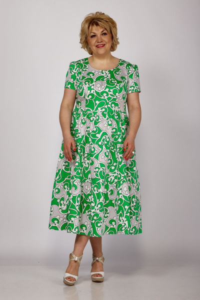 Платье Djerza 1269 зеленый - фото 6