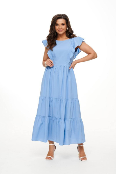 Платье Beautiful&Free 6033 голубой - фото 3