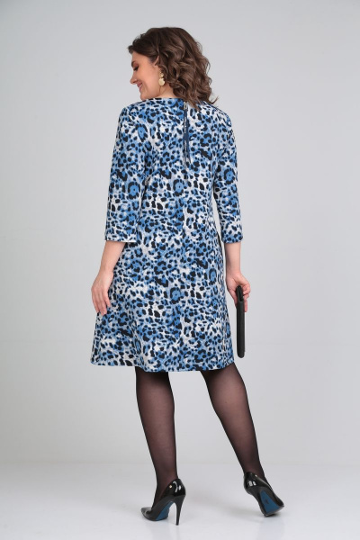 Платье Michel chic 2121 синий-леопард - фото 7