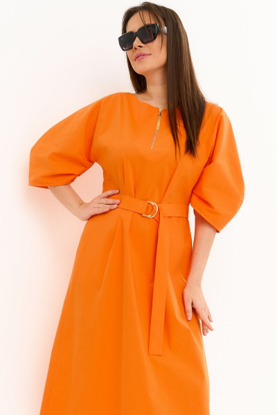 Платье Магия моды 2241 оранжевый - фото 4