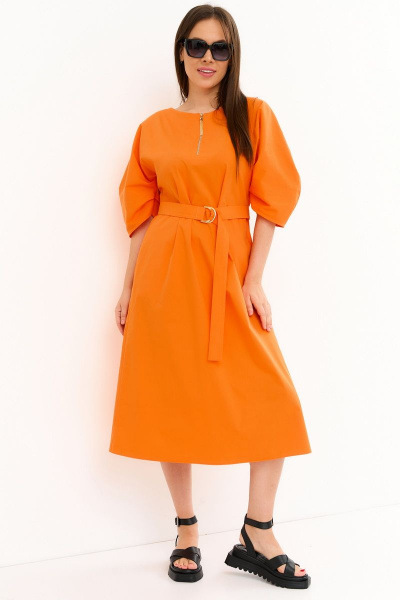 Платье Магия моды 2241 оранжевый - фото 3