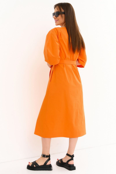 Платье Магия моды 2241 оранжевый - фото 2