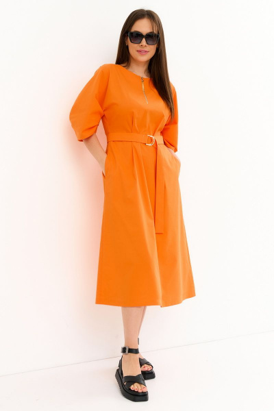 Платье Магия моды 2241 оранжевый - фото 1