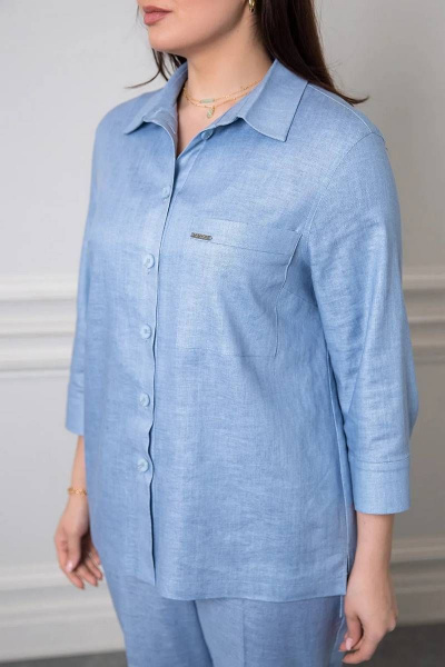 Брюки, рубашка Daloria 9187 голубой - фото 10