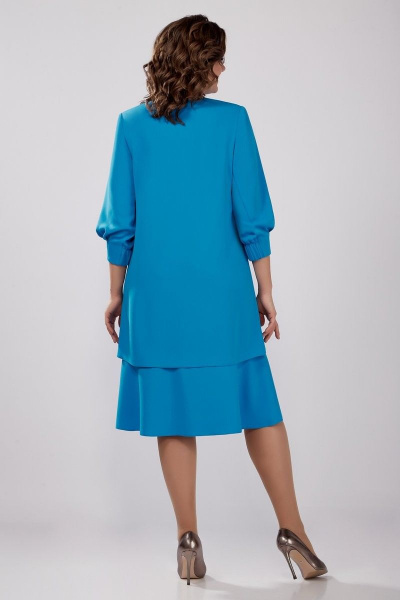 Платье Милора-стиль 1085 голубой - фото 2