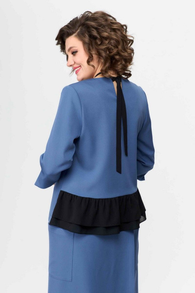 Блуза, брюки Асолия 1363 синий - фото 8