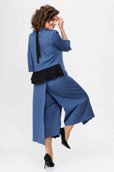 Блуза, брюки Асолия 1363 синий - фото 7