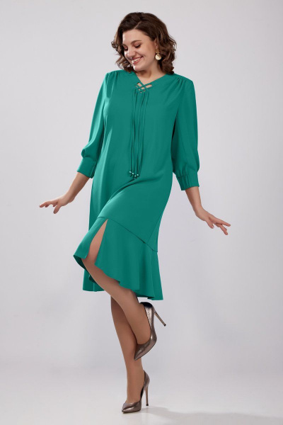 Платье Милора-стиль 1085 зеленый - фото 1