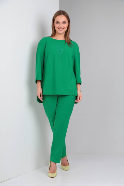 Блуза, брюки TVIN 7612Л зеленый - фото 1