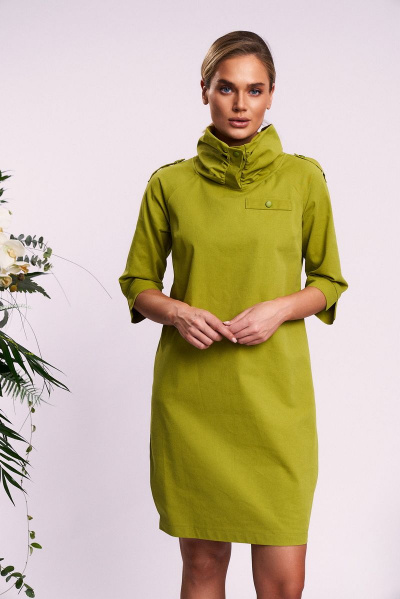 Платье KaVaRi 1018.1 зеленый_яблоко - фото 5