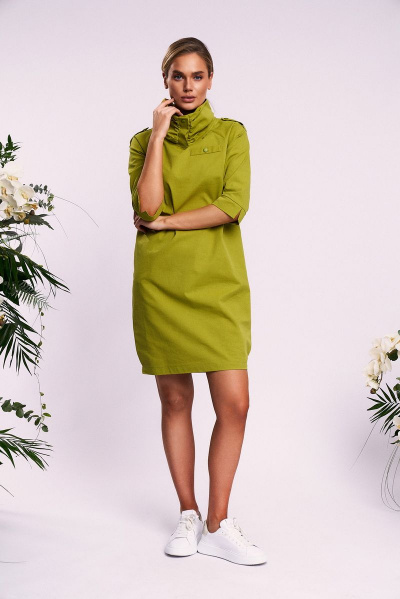 Платье KaVaRi 1018.1 зеленый_яблоко - фото 2