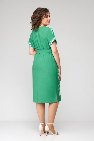 Платье Мишель стиль 1114 зеленый - фото 2