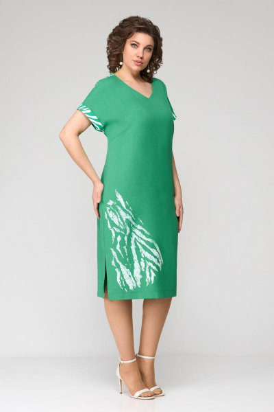 Платье Мишель стиль 1114 зеленый - фото 7