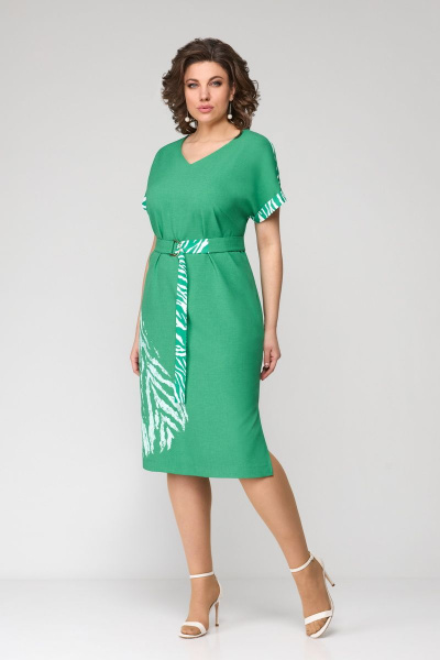 Платье Мишель стиль 1114 зеленый - фото 5
