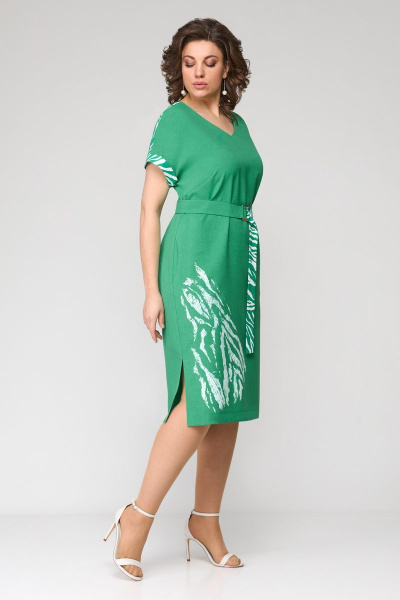 Платье Мишель стиль 1114 зеленый - фото 3