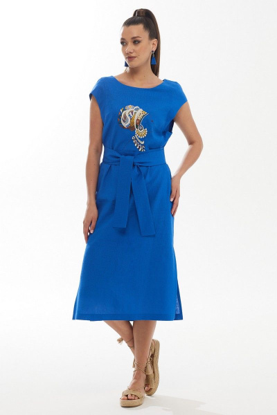 Платье Galean Style 802 синий - фото 1