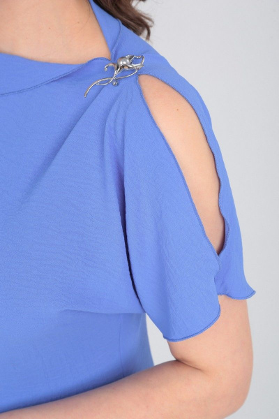 Блуза, брюки Диомант 1853 голубой - фото 8