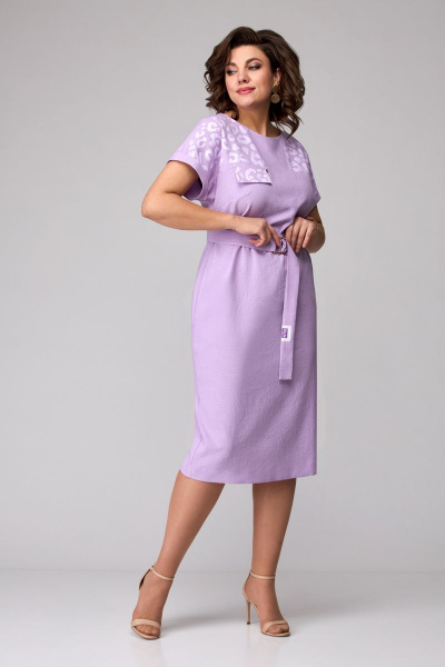 Платье Мишель стиль 1110 светло-лиловый - фото 1