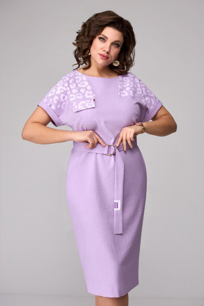 Платье Мишель стиль 1110 светло-лиловый - фото 5