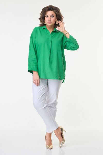 Блуза Ollsy 2070 зелень - фото 4